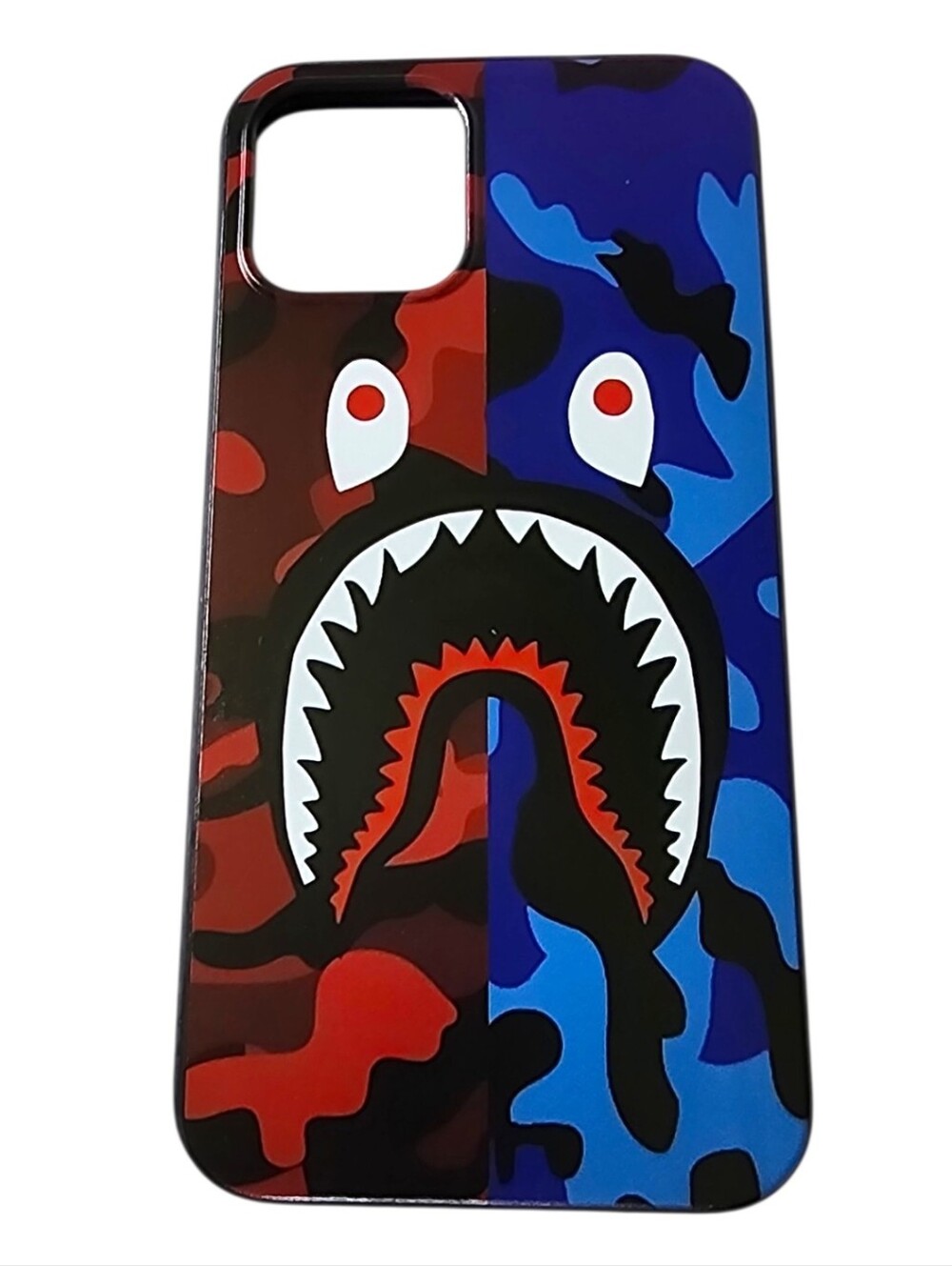 A Bathing Ape Bape Red & Blue Camo Case For iPhone 11